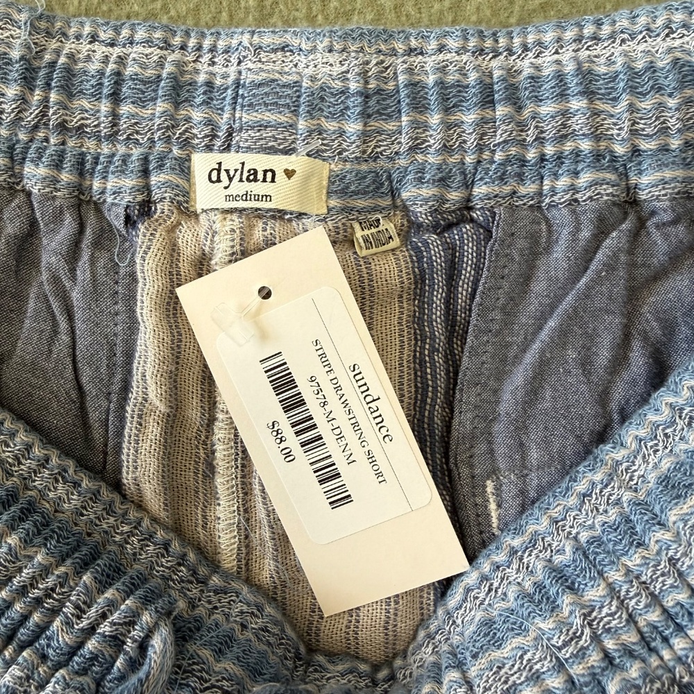 Dylan sundance Striped Drawstring Cotton‎ Shorts Size M - Picture 5 of 6